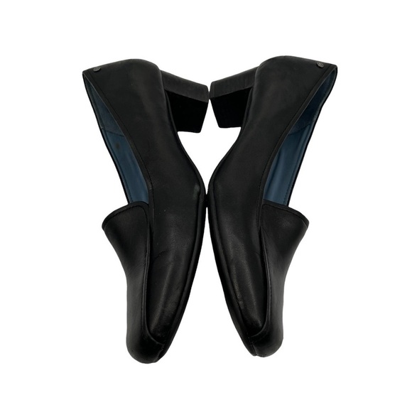 Rockport Black Leather Square Toe Block Heels Size 7 Women’s - Picture 7 of 9